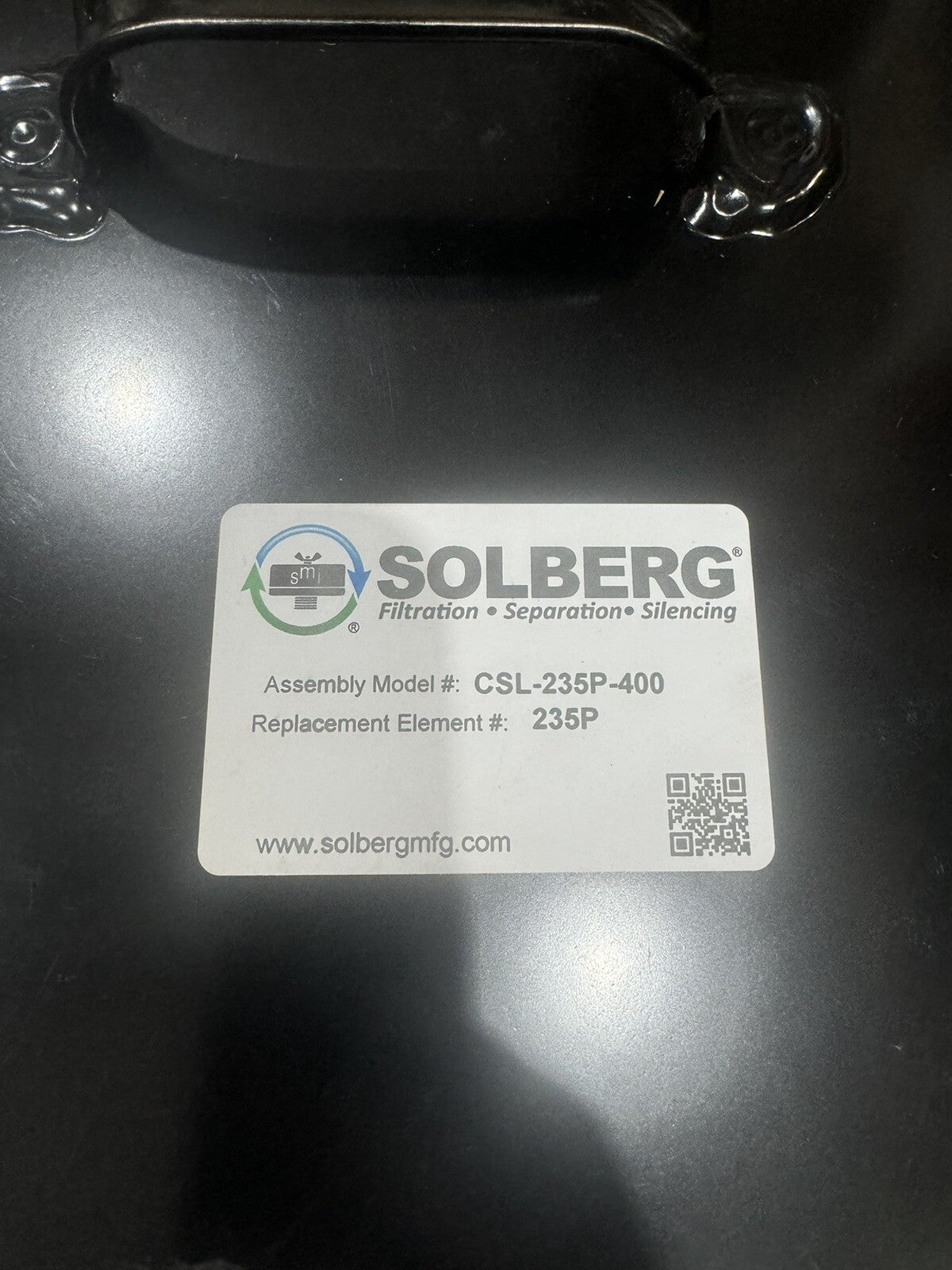 Solberg Filtration CSL-235P-400 Inlet Vacuum Filter NEW IN BOX! FREE SHIPPING!