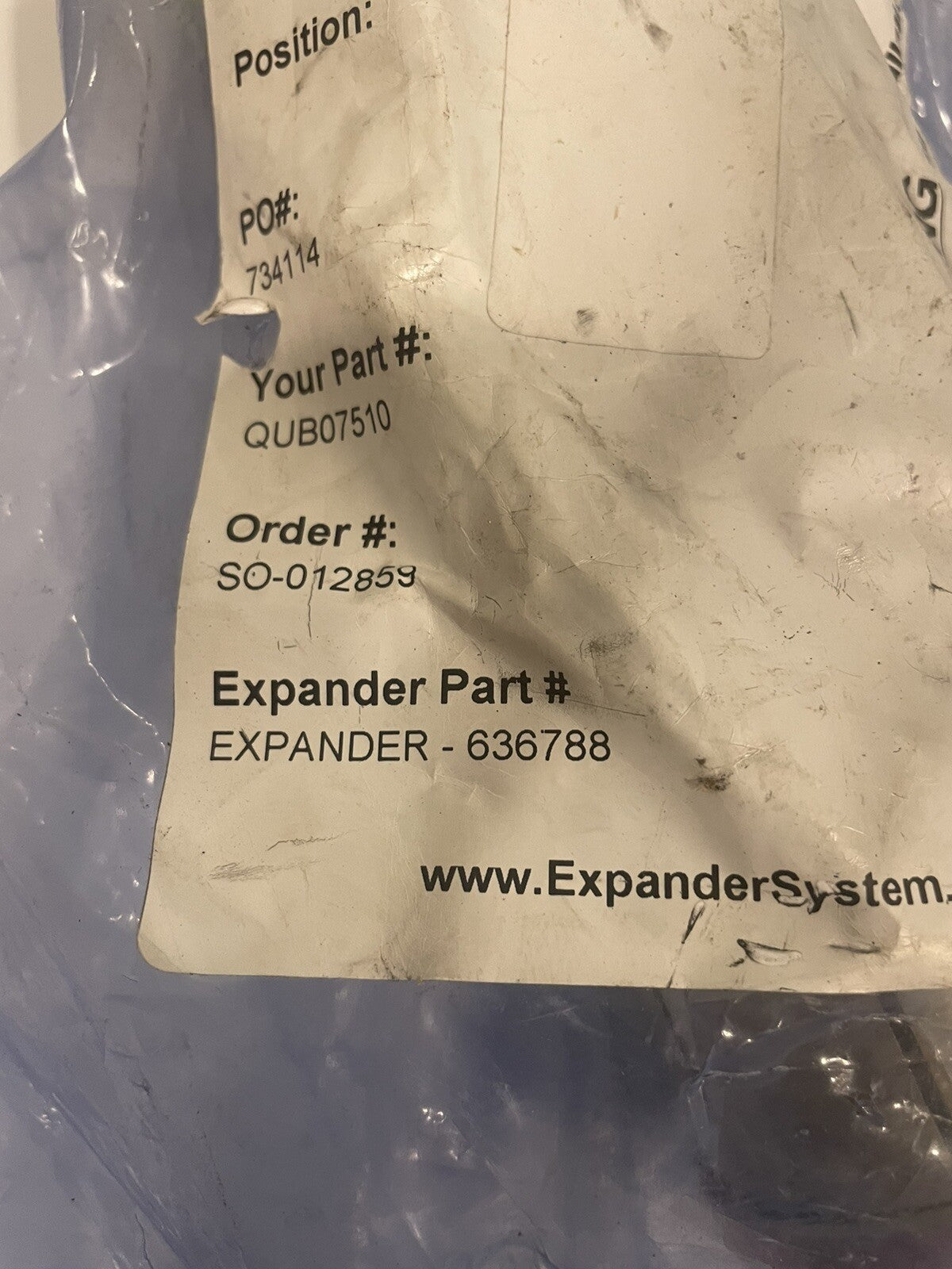 Expander 636788 Pivot Pin NEW! FREE SHIPPING!