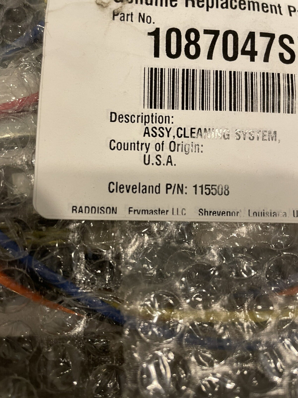 Frymaster 1087047SP Cleaning System Pump Cleveland 115508 NEW! FREE SHIPPING!