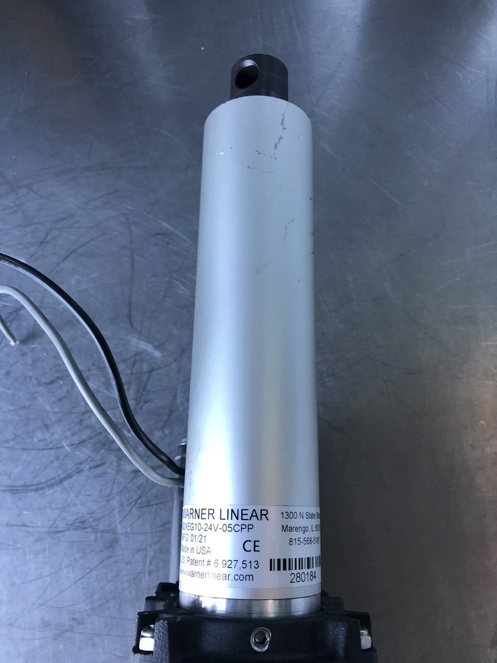 Warner Linear K2XEG10-24V-05CPP Actuator 1200 LBF B-Track 24V NEW! FREE SHIPPING