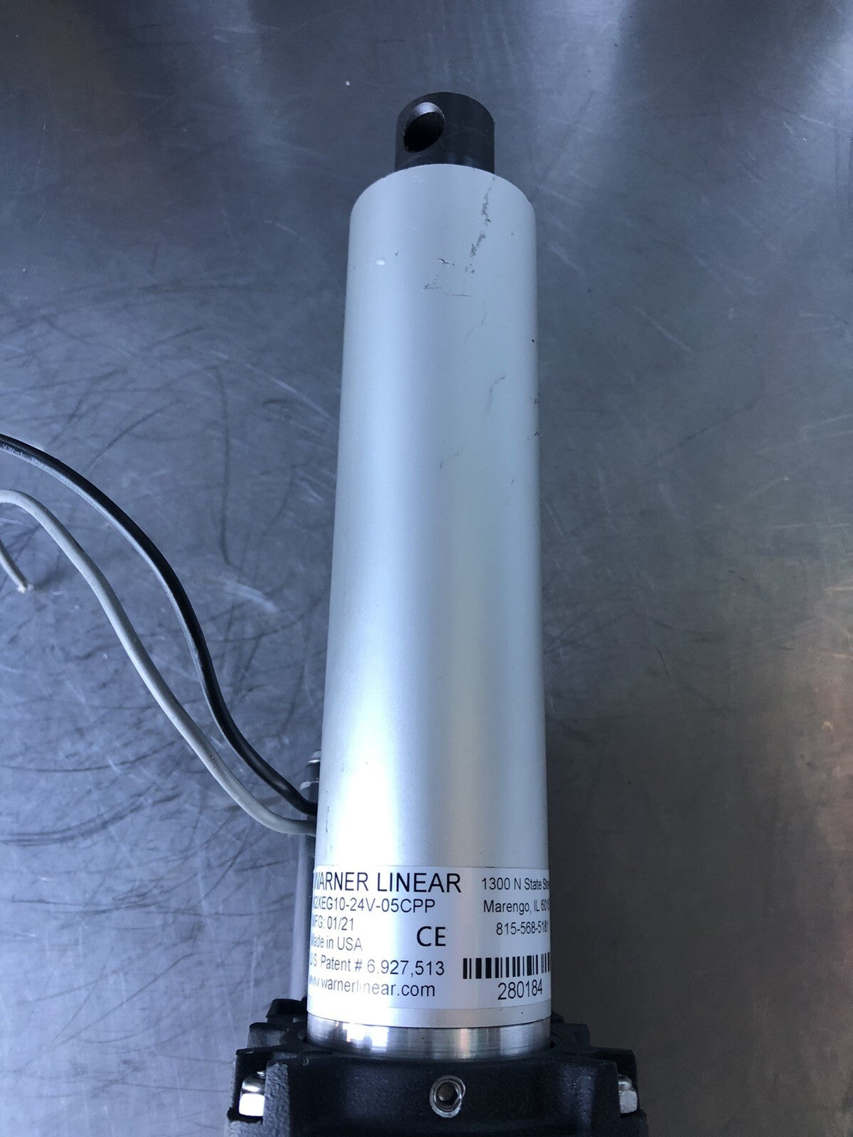 Warner Linear K2XEG10-24V-05CPP Actuator 1200 LBF B-Track 24V NEW! FREE SHIPPING