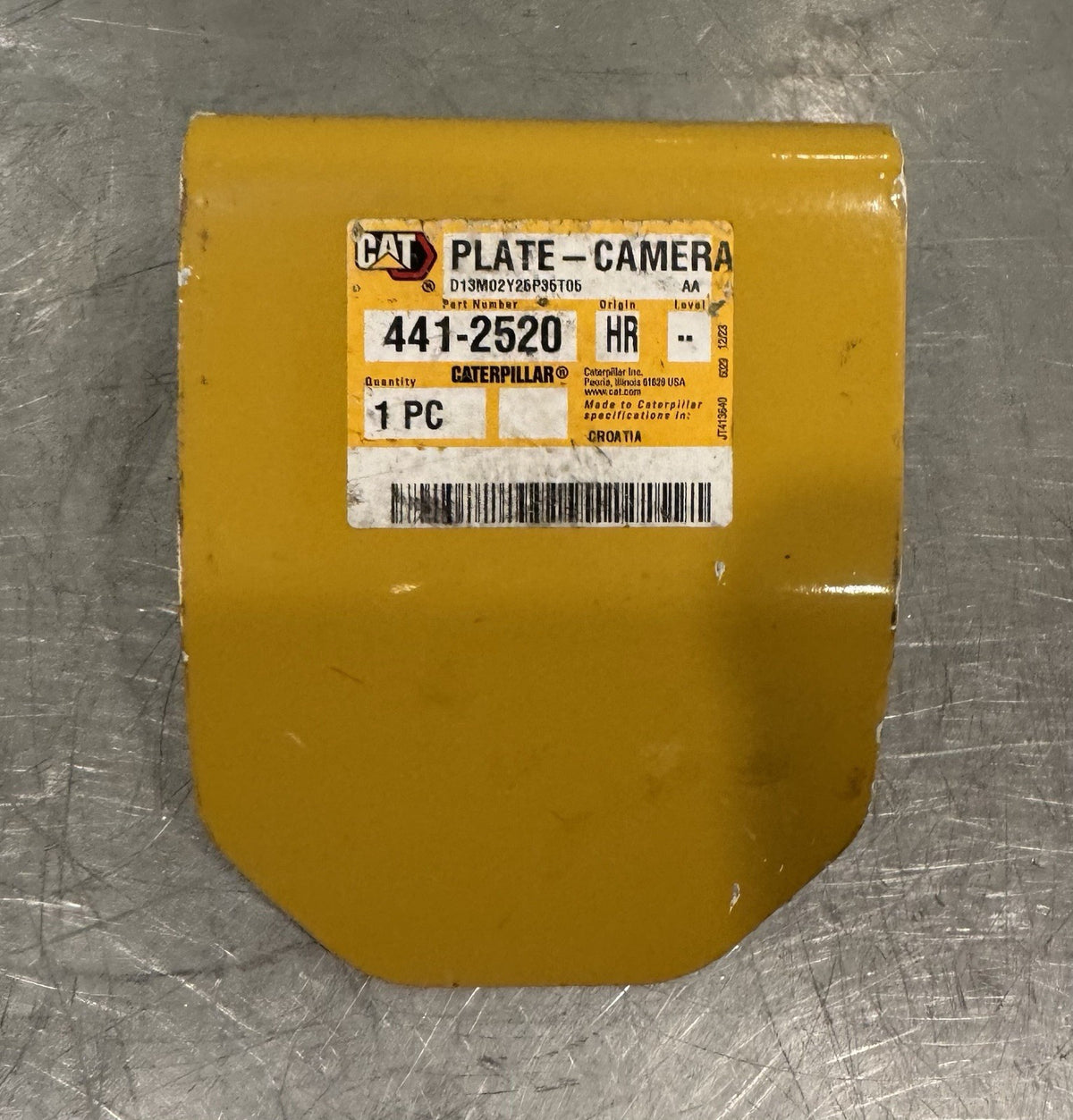 Caterpillar 441-2520 CAT Camera Plate Mount Genuine NEW! FREE SHIPPING!