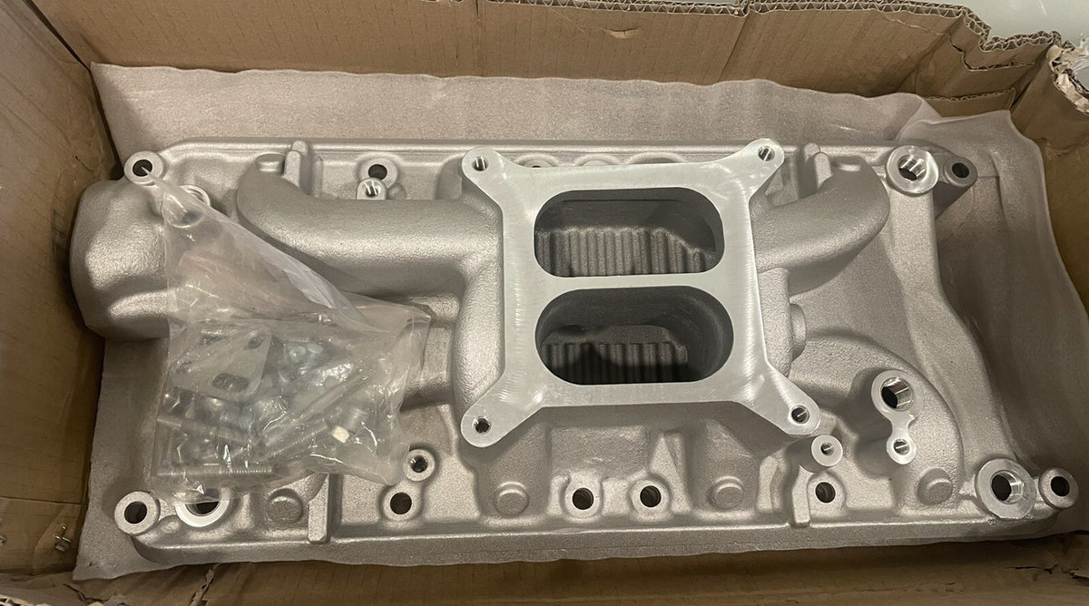 IM43214 Intake Manifold Aluminum Small Block NEW IN BOX! FREE SHIPPING!