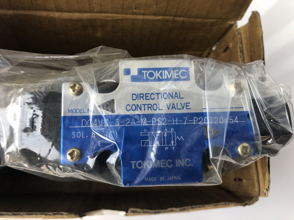 Tokimec DG4VC-3-2A-PS2-H-7-P20T20-54 Directional Control Valve NEW IN BOX!!!