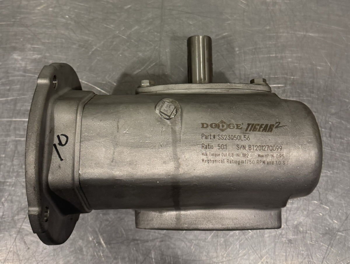 Dodge SS23Q50L56 Tigear2 Gear Reducer Stainless Steel 50:1 NEW! FREE SHIPPING!