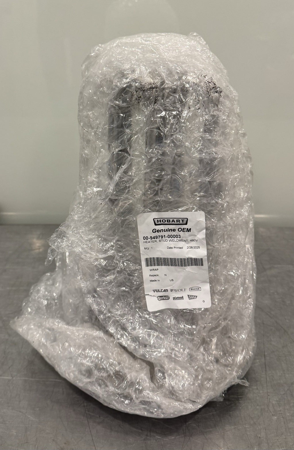 Hobart 00-949791-00003 Heater Stud Weldment 18Kw FT1000 NEW! FREE SHIPPING!