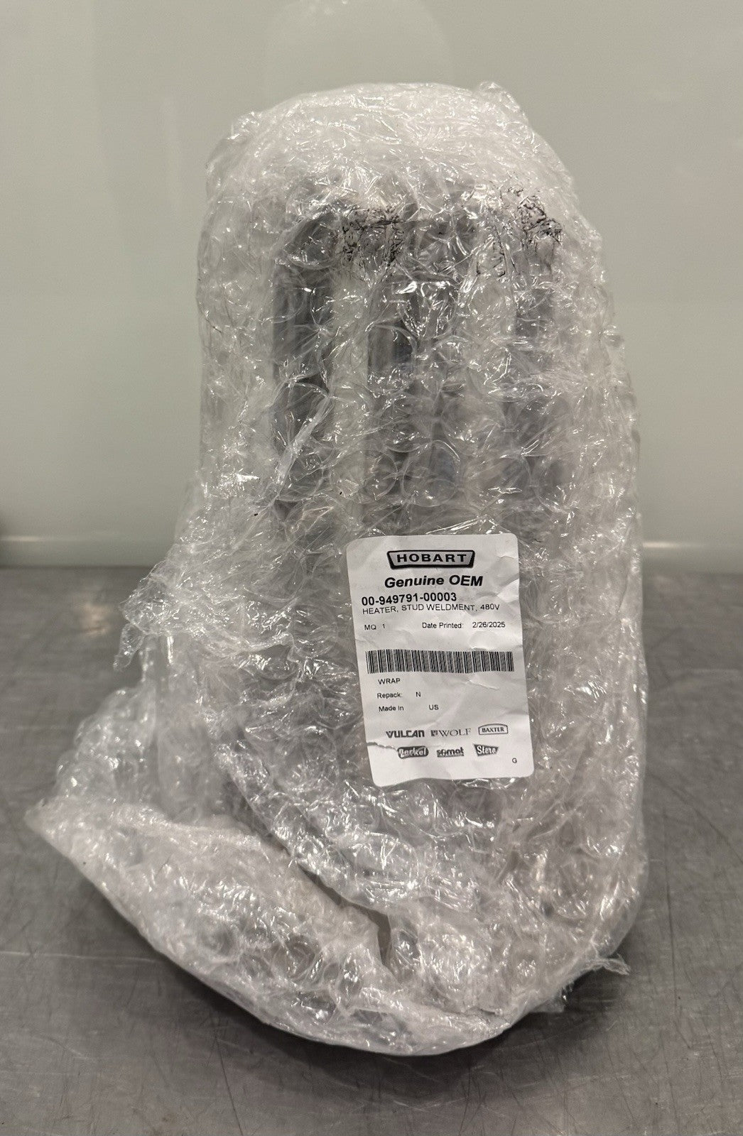 Hobart 00-949791-00003 Heater Stud Weldment 18Kw FT1000 NEW! FREE SHIPPING!