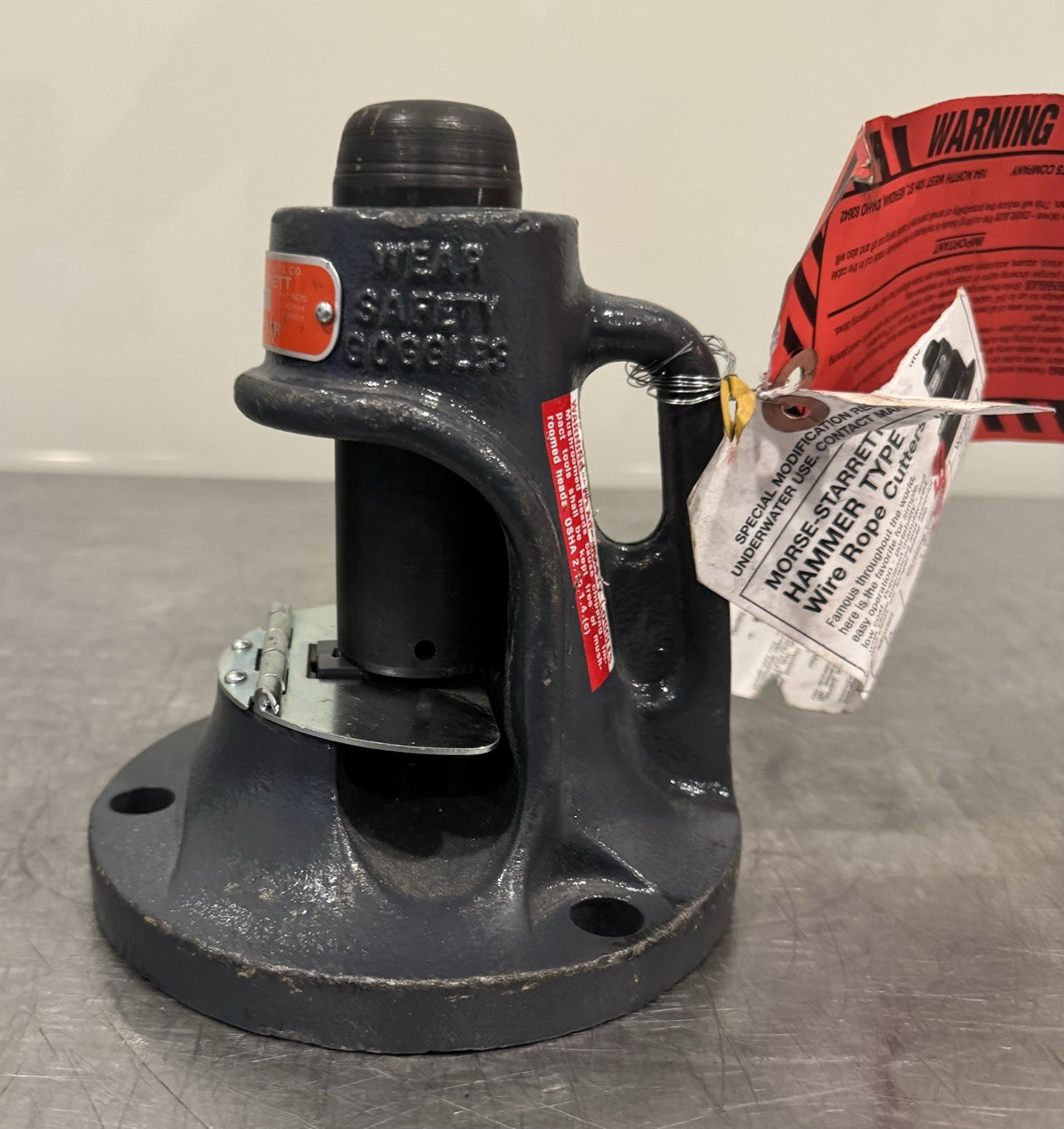 Morse-Starrett Model No. 1A Impact Wire Rope Cable Cutter #1A NEW! FREE SHIPPING
