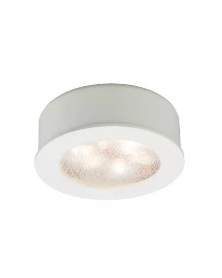 WAC Lighting HR-LED87-WT 2.25" 3000K LED Round Under Cabinet Light NEW