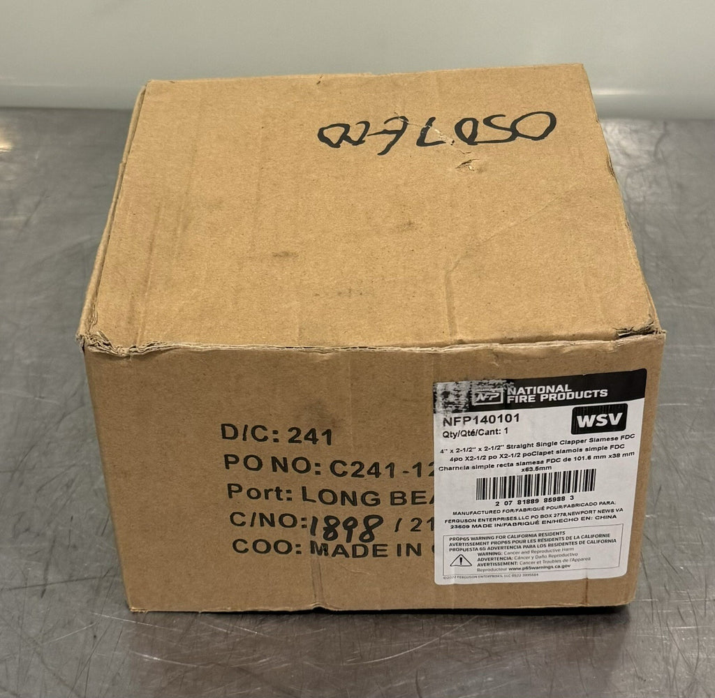NFP140101 Straight Single Clapper 4” X 2.5” X 2.5” NEW IN BOX! FREE SHIPPING!