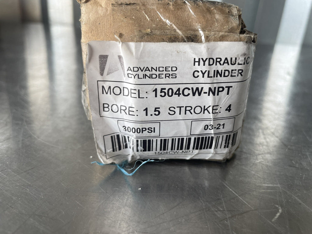 Advanced Cylinders 1504CW-NPT Hydraulic Cylinder 1.5” Bore 4” Stroke NEW IN BOX!