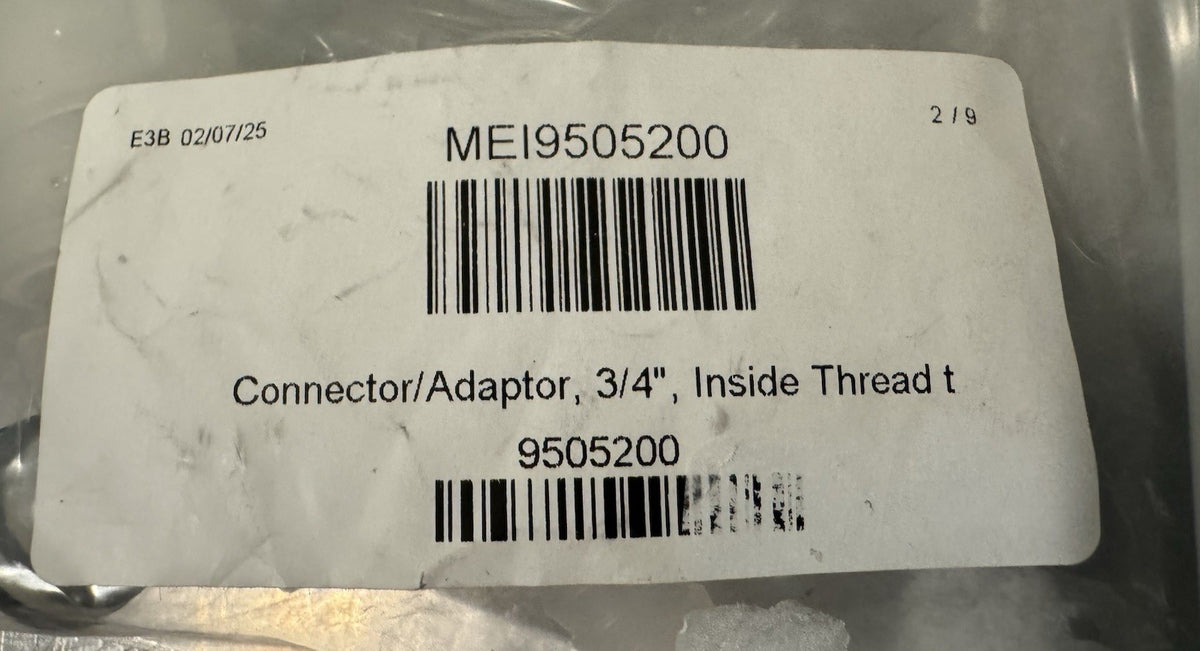 Meiko 9505200 Connector Adaptor Threaded To Barbed NEW! FREE SHIPPING!