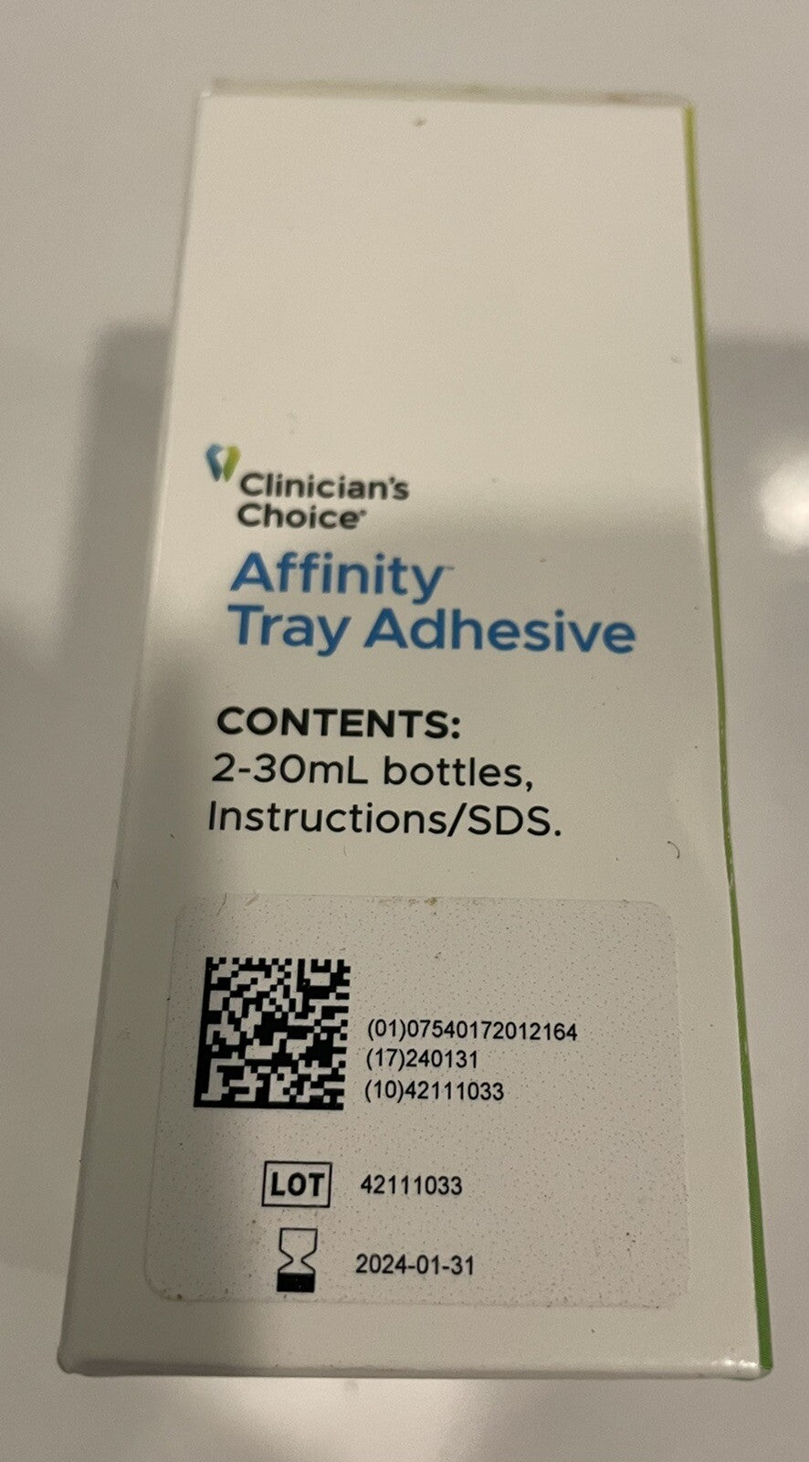 Clinicians Choice 034300 Affinity Tray Adhesive NEW! FREE SHIPPING!
