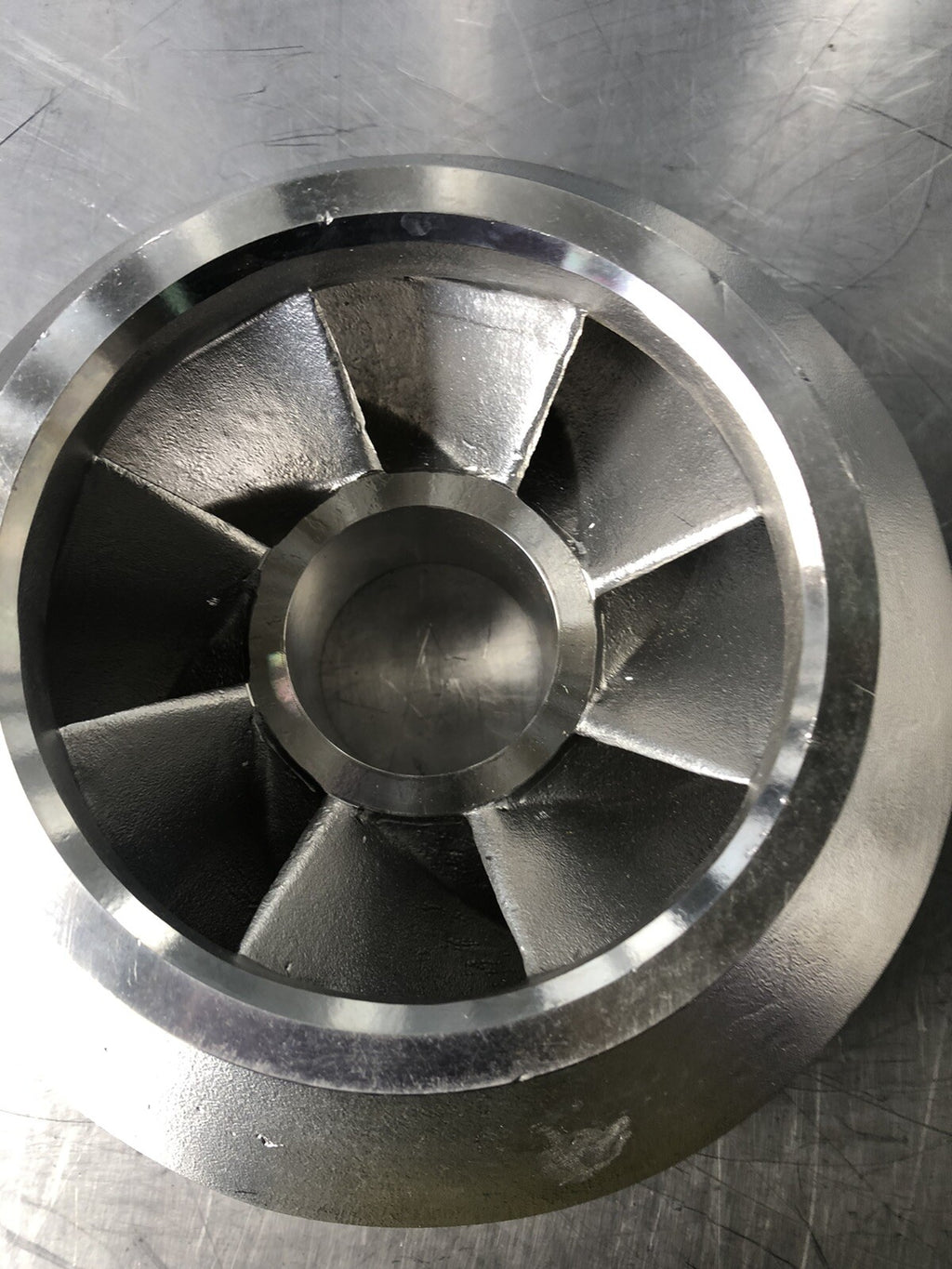Stainless Steel Pump Impeller 9" Heavy Duty 8 Blade Internal Goulds NEW!!