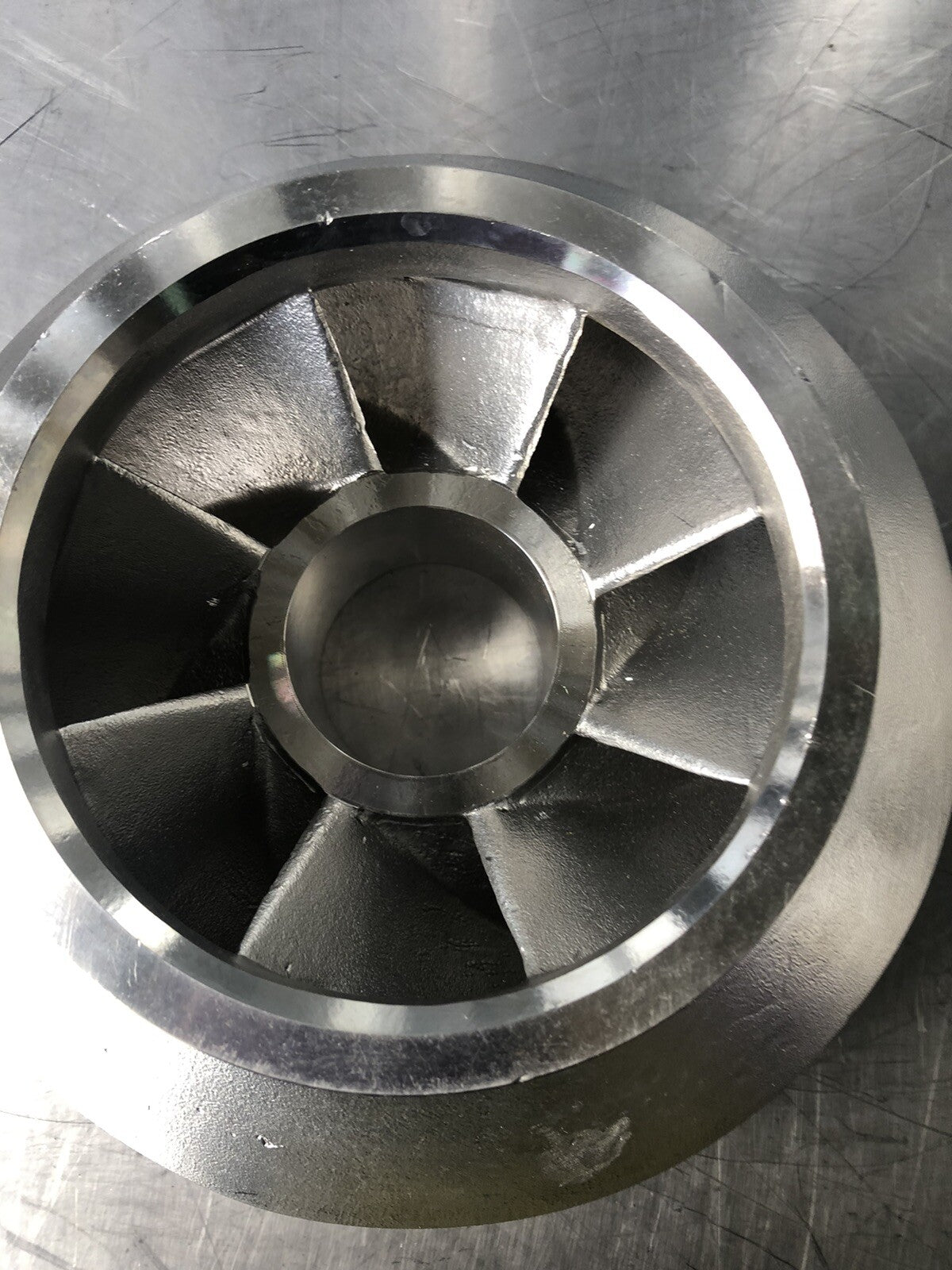Stainless Steel Pump Impeller 9" Heavy Duty 8 Blade Internal Goulds NEW!!