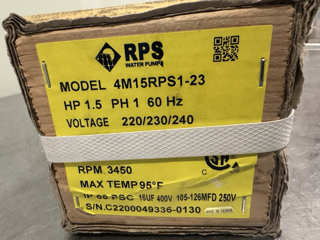 RPS 4M15RPS1-23 Deep Well Pump Motor 1.5HP 220/230/240V 3450 RPM NEW! SHIPS FREE