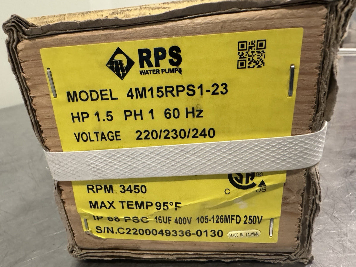 RPS 4M15RPS1-23 Deep Well Pump Motor 1.5HP 220/230/240V 3450 RPM NEW! SHIPS FREE