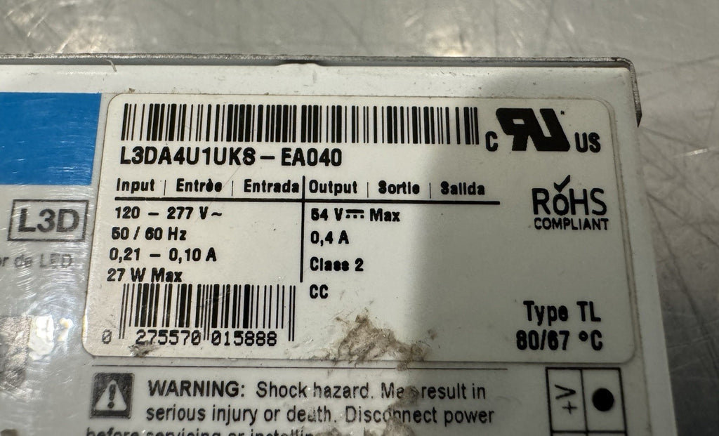 Lutron L3DA4U1UKS-EA040 Driver Hi-Lume 1% 3WIRE-K-400MA-20W NEW! FREE SHIPPING!