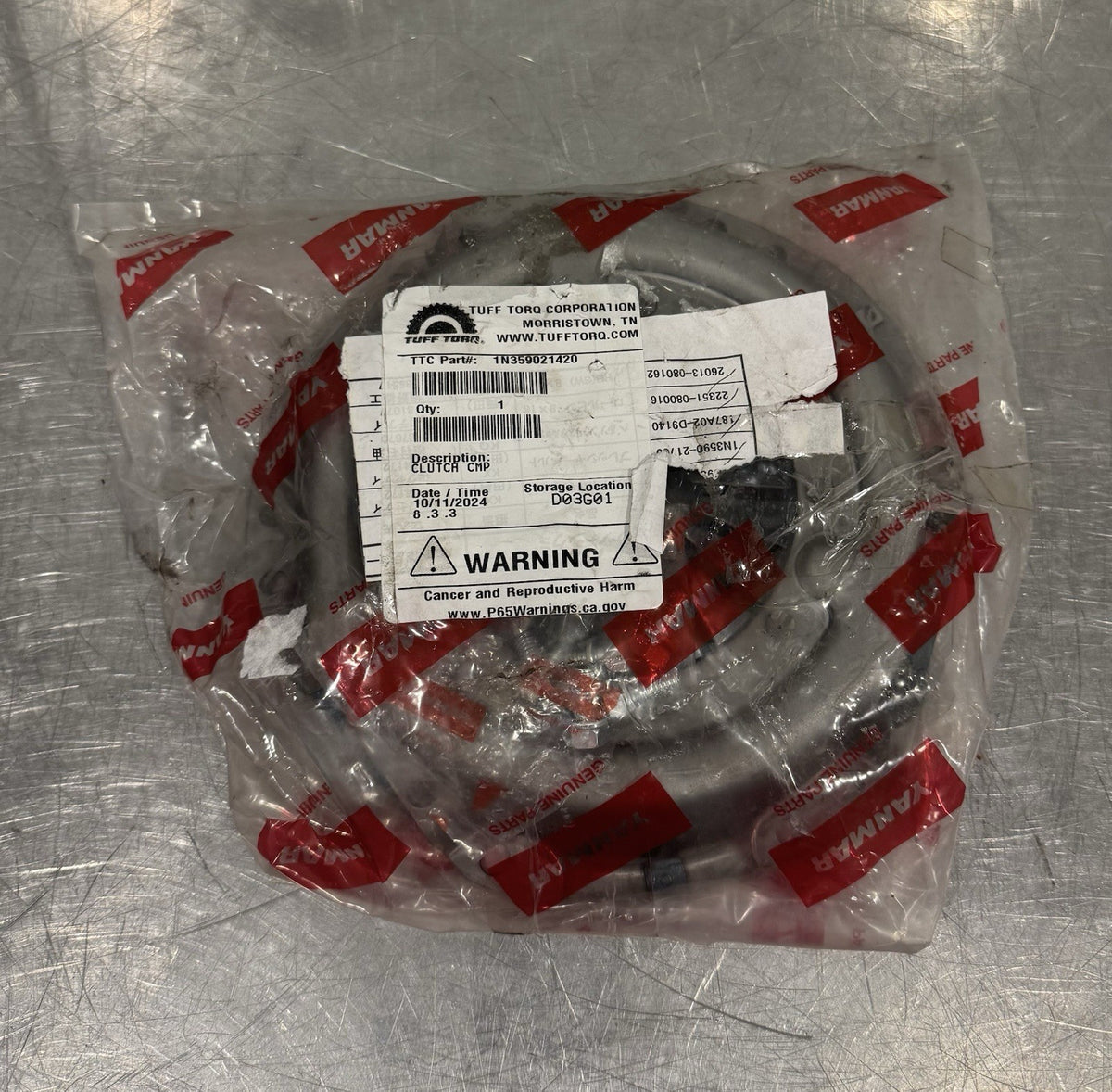 Tuff Torq 1N359021420 Clutch Kit Genuine NEW! FREE SHIPPING!