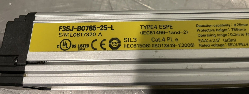 Omron F3SJ-B0785-25-L Safety Light Curtain Emitter NEW! FREE SHIPPING!