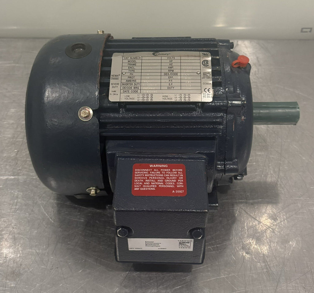 Century SD104 Motor 208-230/460V 1.5 HP 3488 RPM PE3AA21A01C NEW! FREE SHIPPING!