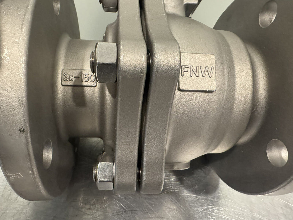 FNW 3” Ball Valve Stainless Steel Flanged CF8M NEW! NO HANDLE FREE SHIPPING!