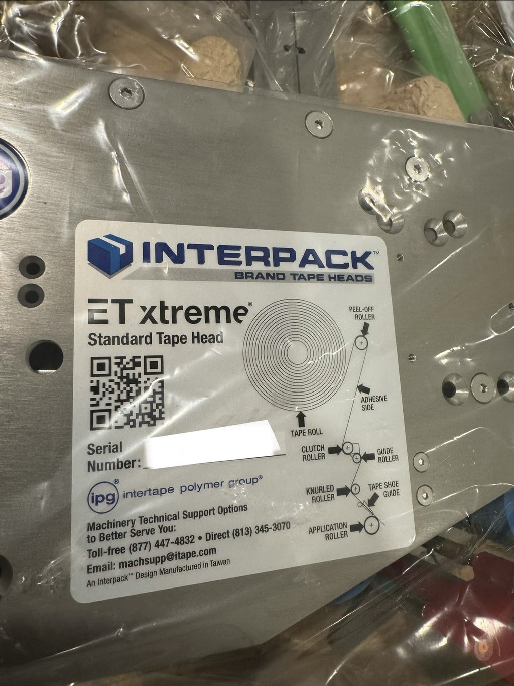 UH430TW Interpack Tape Head EXT-3” ET Xtreme Intertape NEW IN BOX! SHIPS FREE!