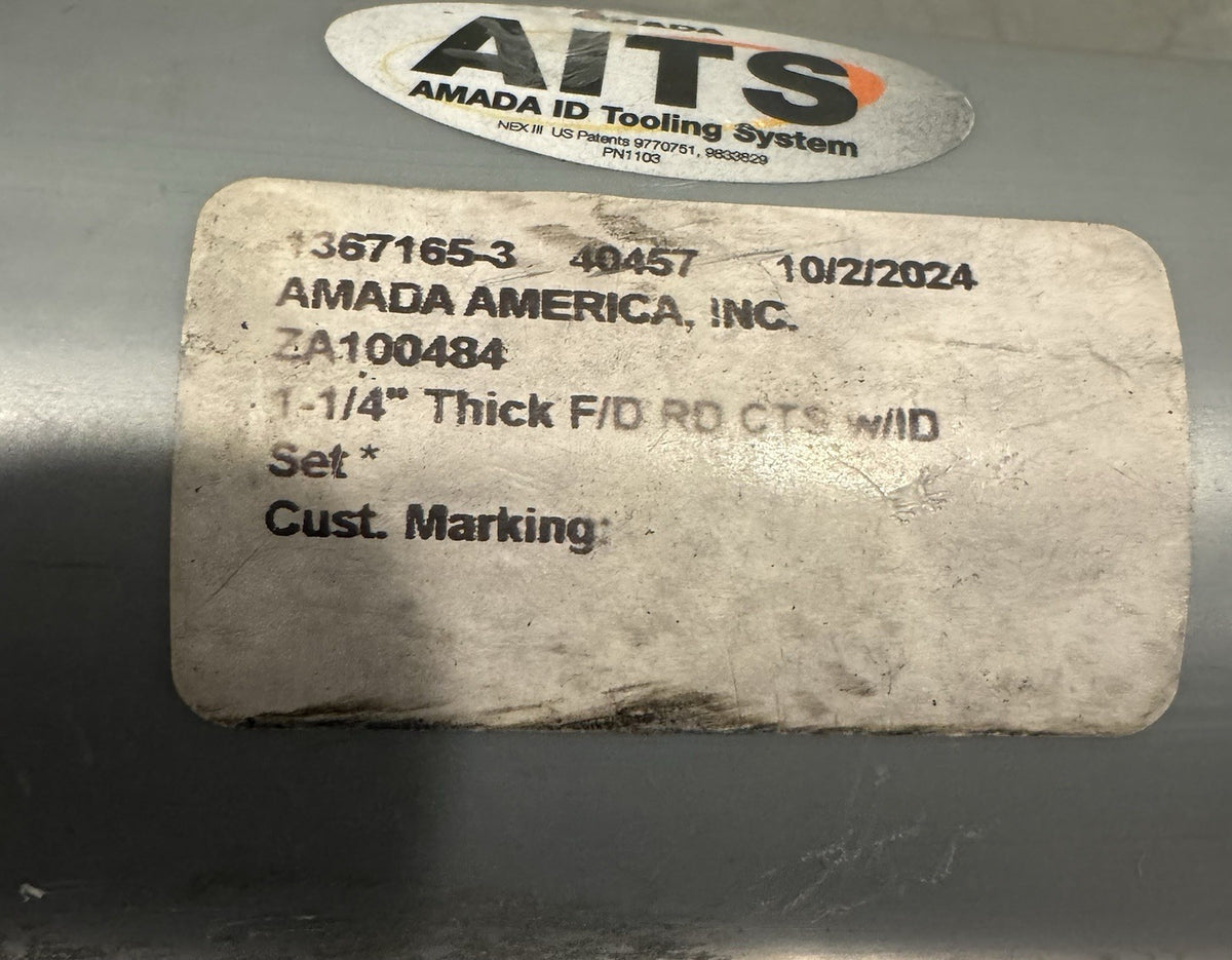 Amada ZA100484 1-1/4” Thick F/D RD CTS W/ ID Set S100484-03390 Turret Punch NEW!