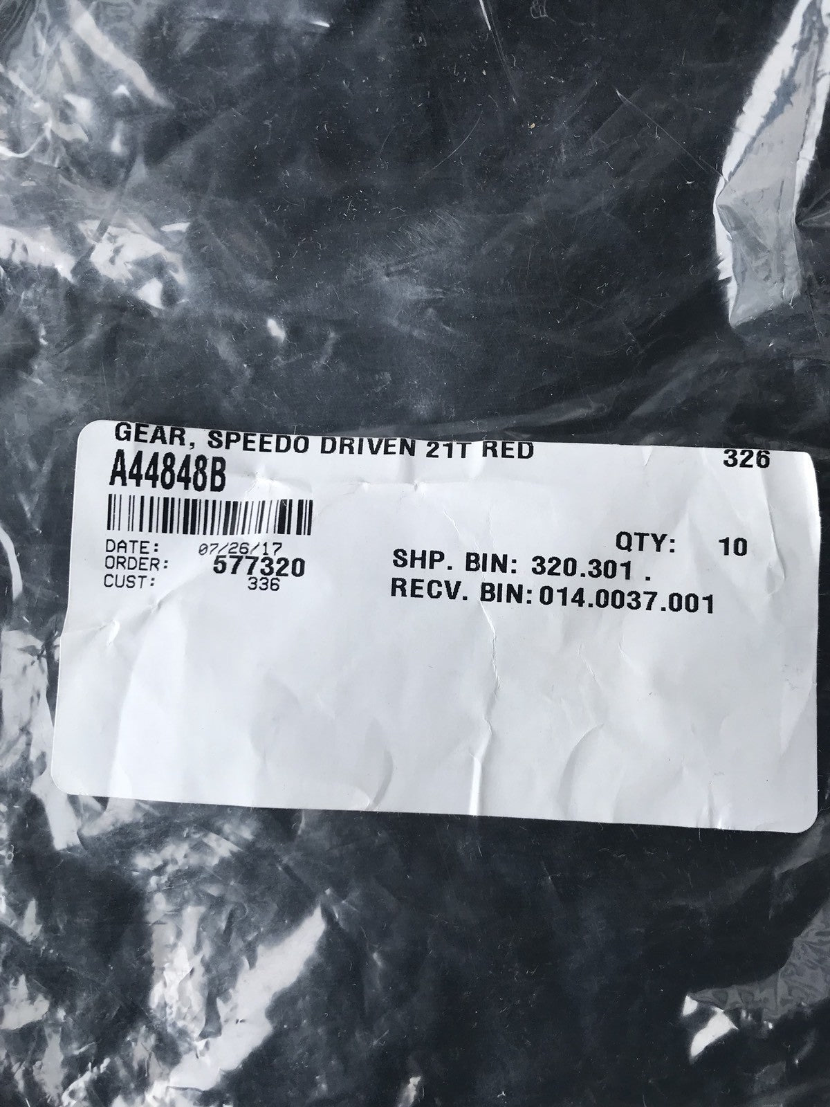 PPR Gear Driven Speedo 21T A44848B  21 Teeth Red NEW