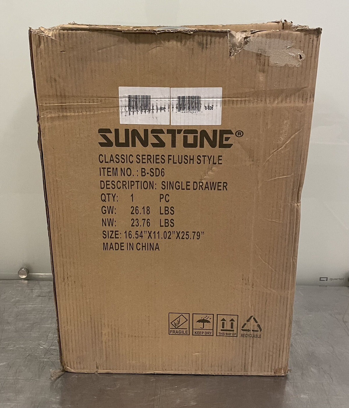 Sunstone B-SD6 14” Drawer Flush Single Access NEW IN BOX! FREE SHIPPING!