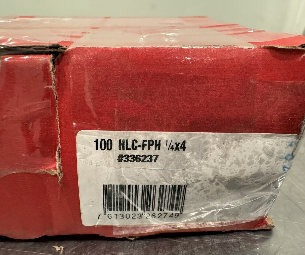 Hilti 336237 HLC Sleeve Anchor HLC-FPH 1/4x4 100 PACK NEW IN BOX! FREE SHIPPING!