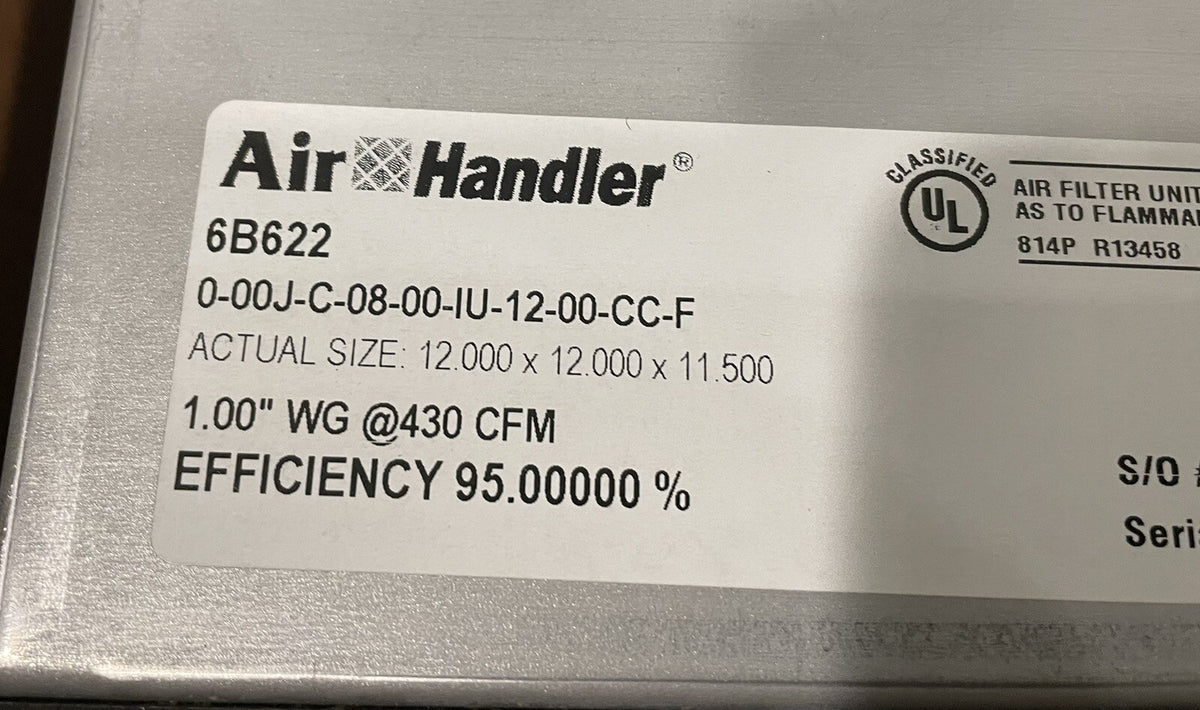 Air Handler 6B622 HEPA Air Filter 12” X 12” X 11.5” NEW IN BOX! FREE SHIPPING!
