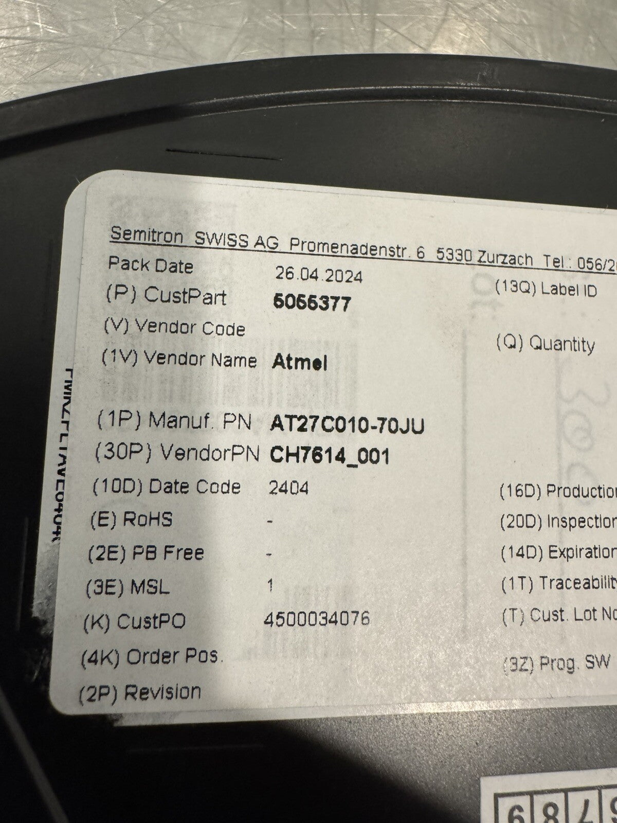 AT27C010-70JU Microchip Technology Integrated Circuits 200 PACK NEW! SHIPS FREE!