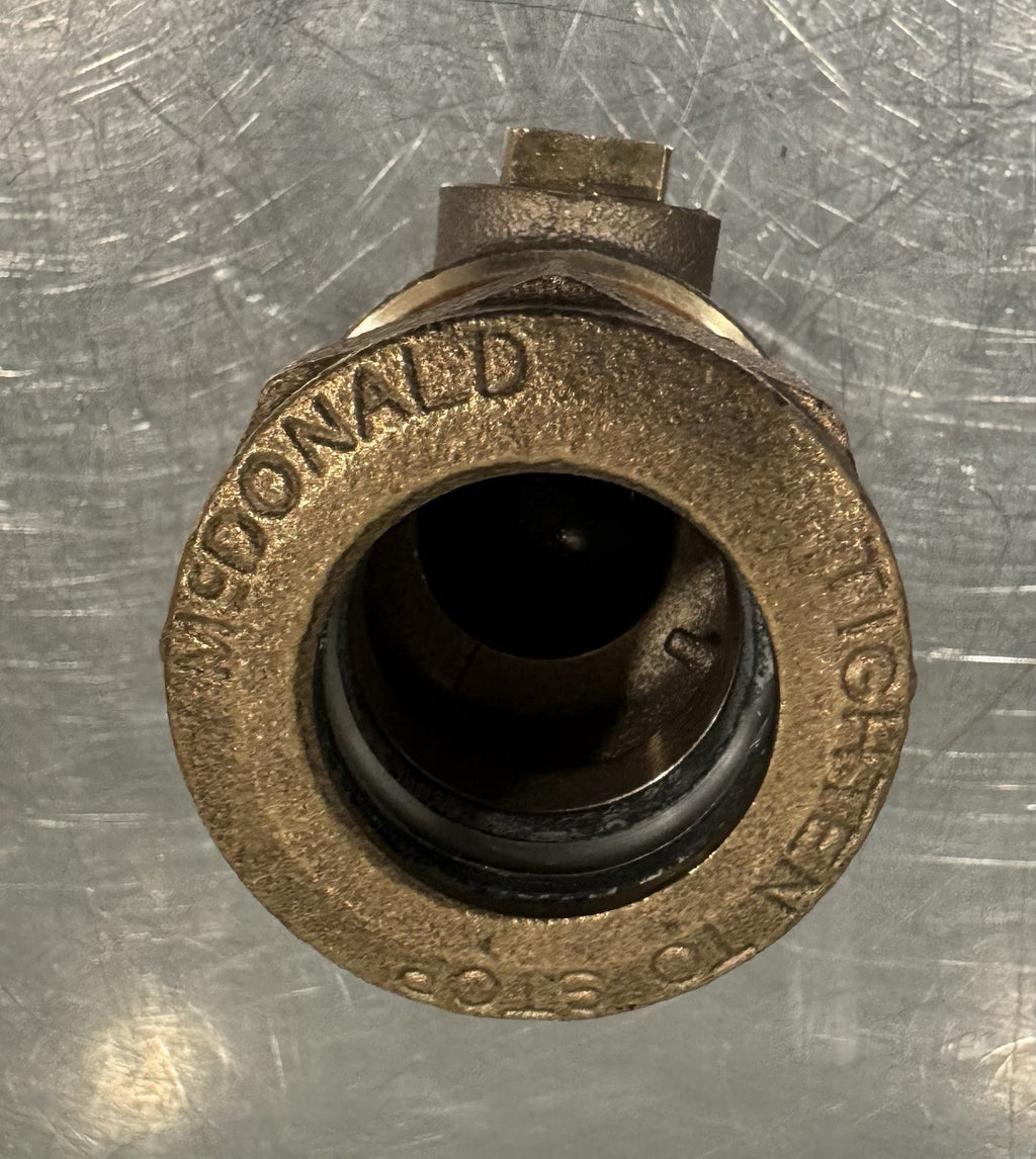 McDonald’s Curb Stop Shut Off Valve THREADED X Compression 300W NEW! SHIPS FREE!