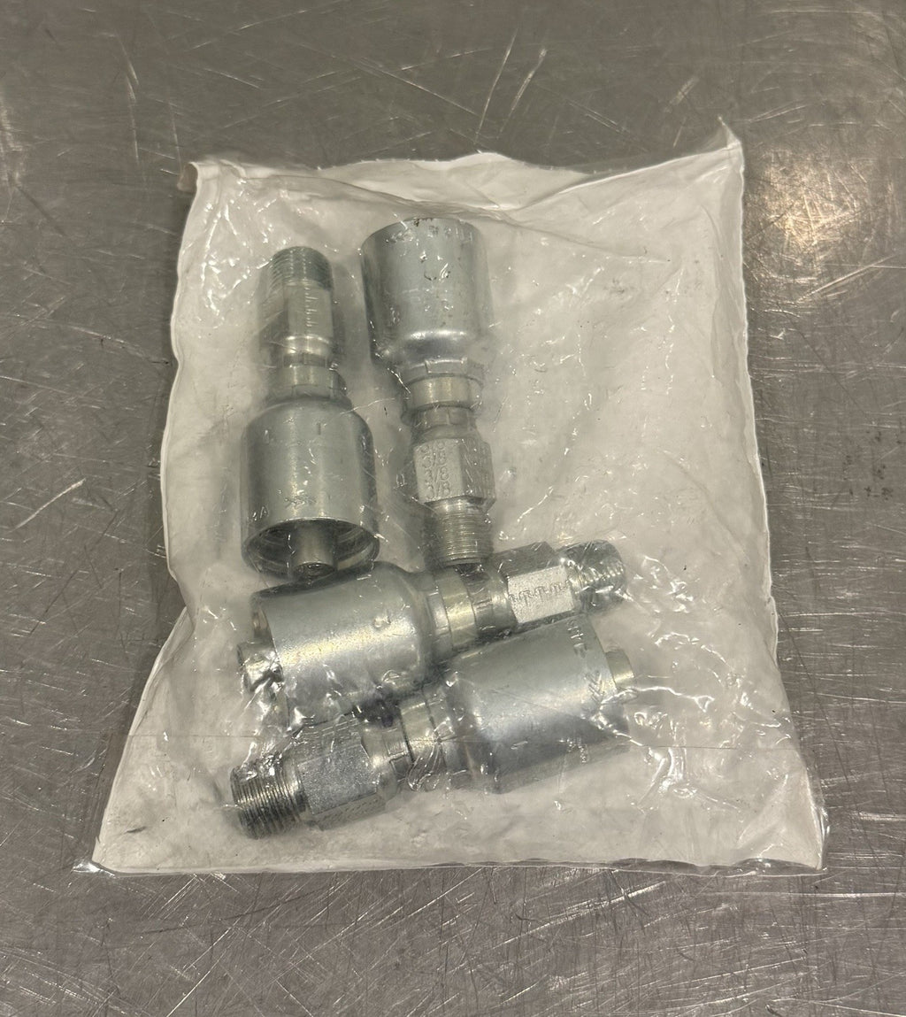 Parker 11343-6- 8 4 PACK Hydraulic Fittings Male Pipe Swivel Straight KP46845