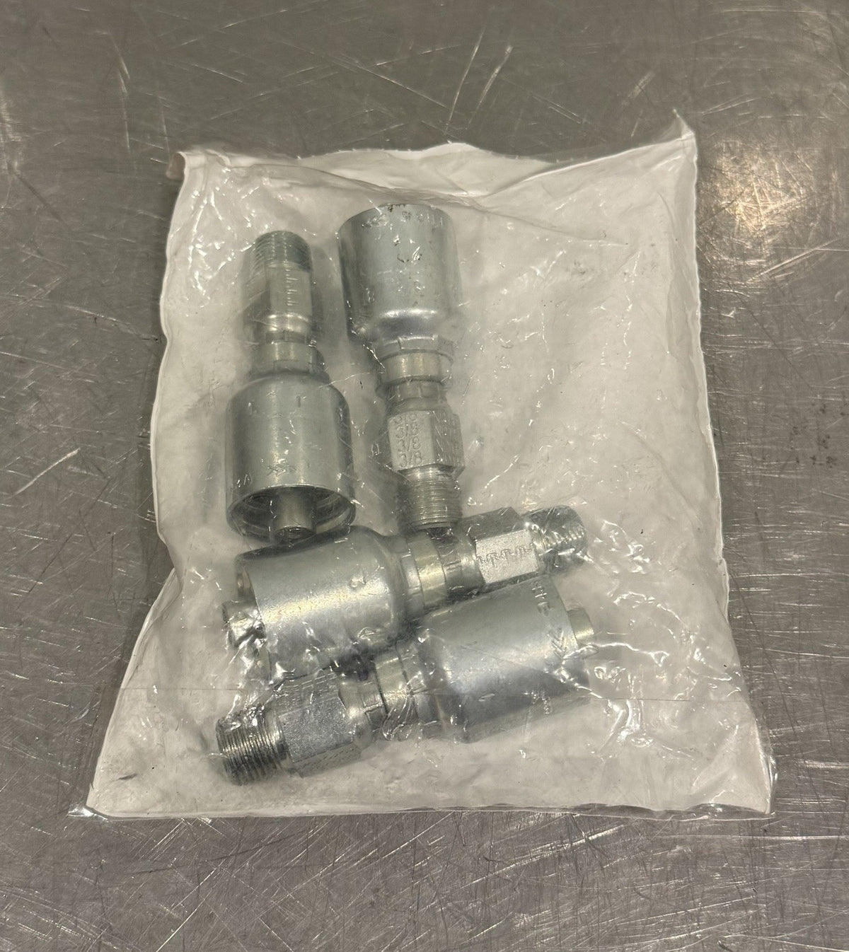 Parker 11343-6- 8 4 PACK Hydraulic Fittings Male Pipe Swivel Straight KP46845