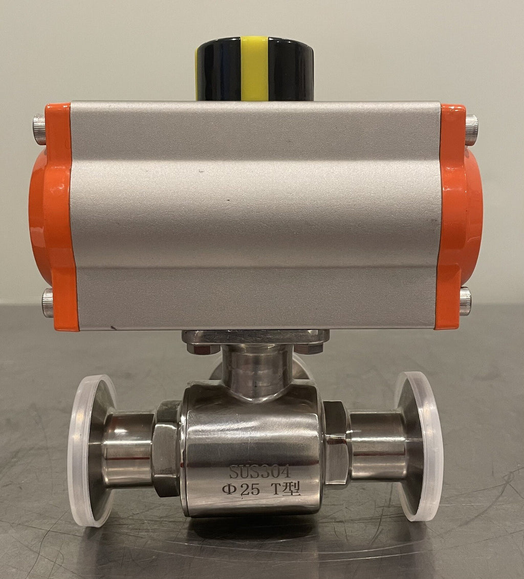 200-BI-TWYJ-257 Pneumatic Actuated Ball Valve 304 SS NEW IN BOX! FREE SHIPPING!