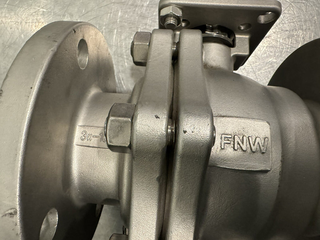 FNW 600C 3" Flanged Ball Valve Stainless CF8M 150 Class NEW NO HANDLE!