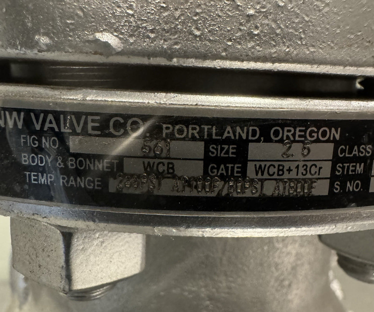 FNW 561L 2.5" Flanged Globe Valve Carbon Steel 2-1/2” NEW! FREE SHIPPING!