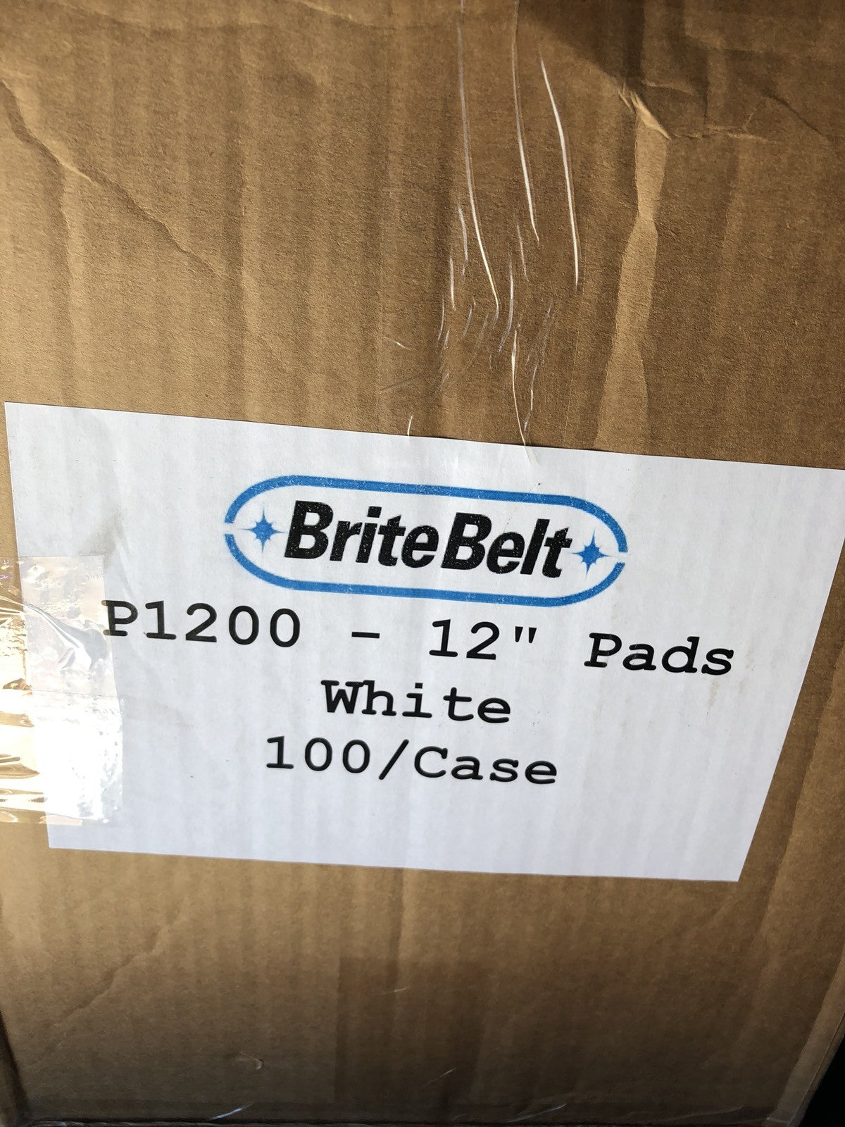 BriteBelt P1200 Tech Conveyer Belt Scrubbing Pads Case Of 100 NEW IN BOX