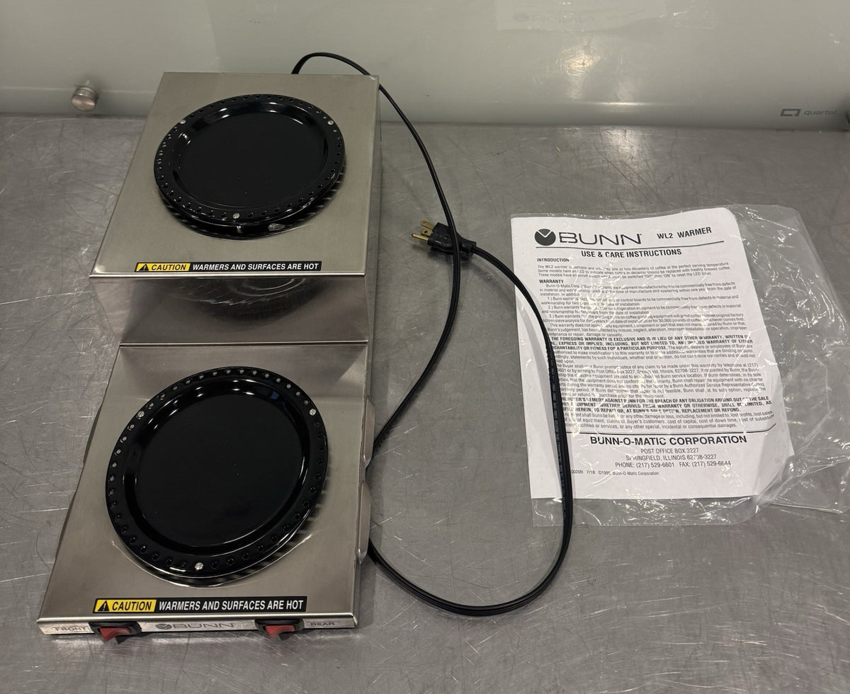 Bunn 11402.0001 Decanter Double Coffee Warmer WL2 Step Up NEW IN BOX! SHIPS FREE