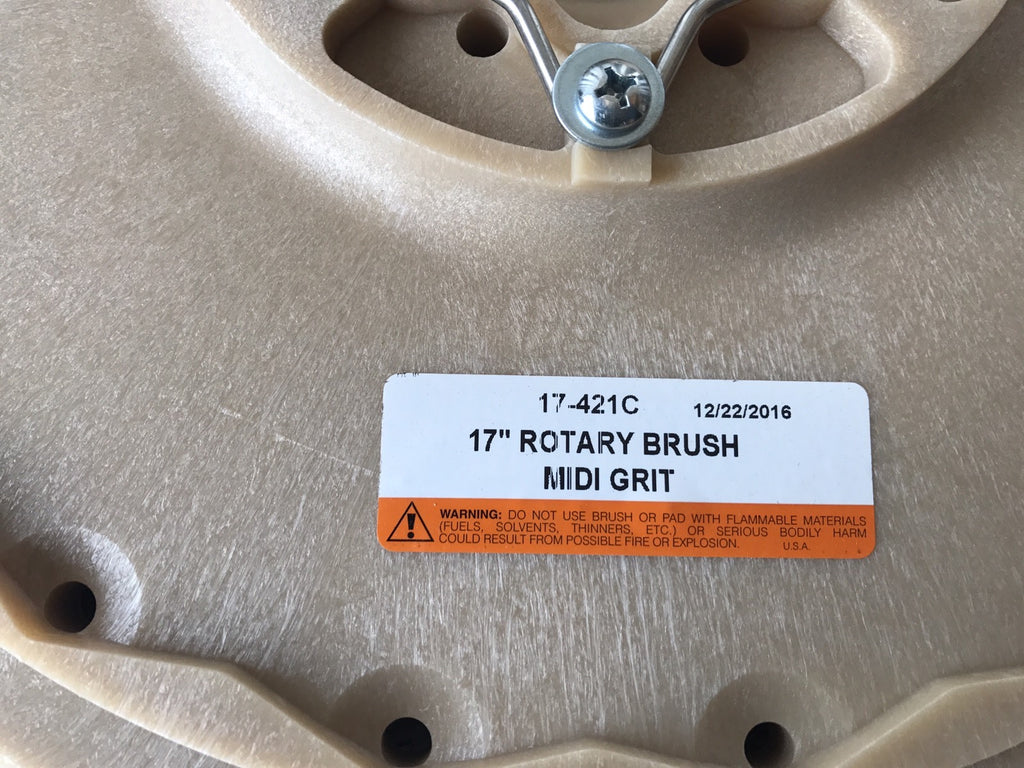 Rotary Brush 17-421C Midi-Grit Blue Brissels NEW IN BOX