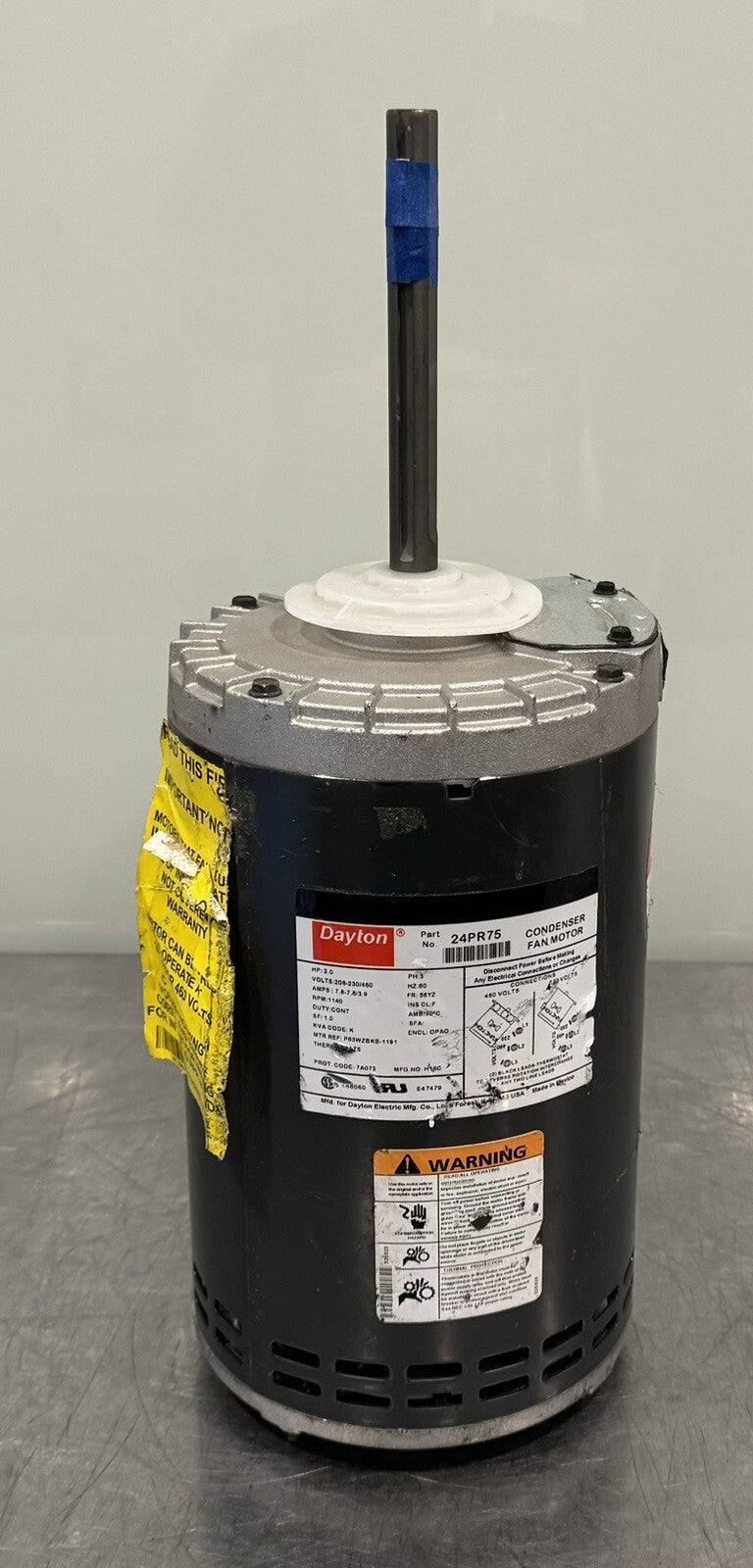 Dayton 24PR75 Condenser Fan Motor 2HP 208-230/460V 1140 RPM NEW! FREE SHIPPING!