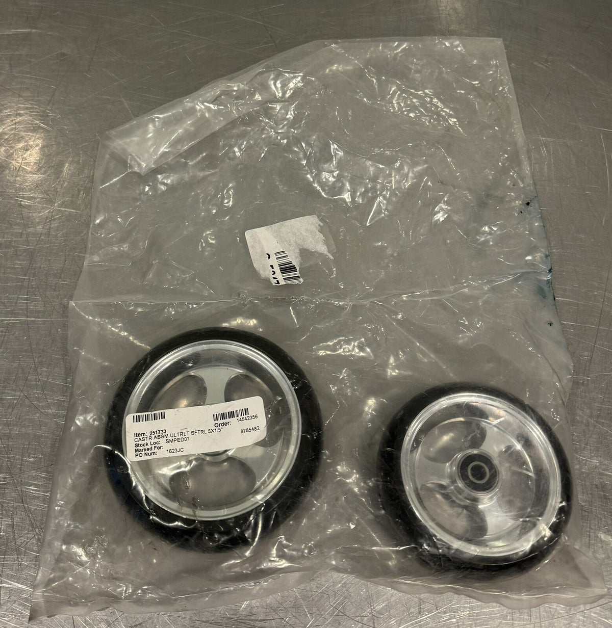 251733 Wheelchair Caster Wheels Chrome 2 Sizes NEW! FREE SHIPPING!