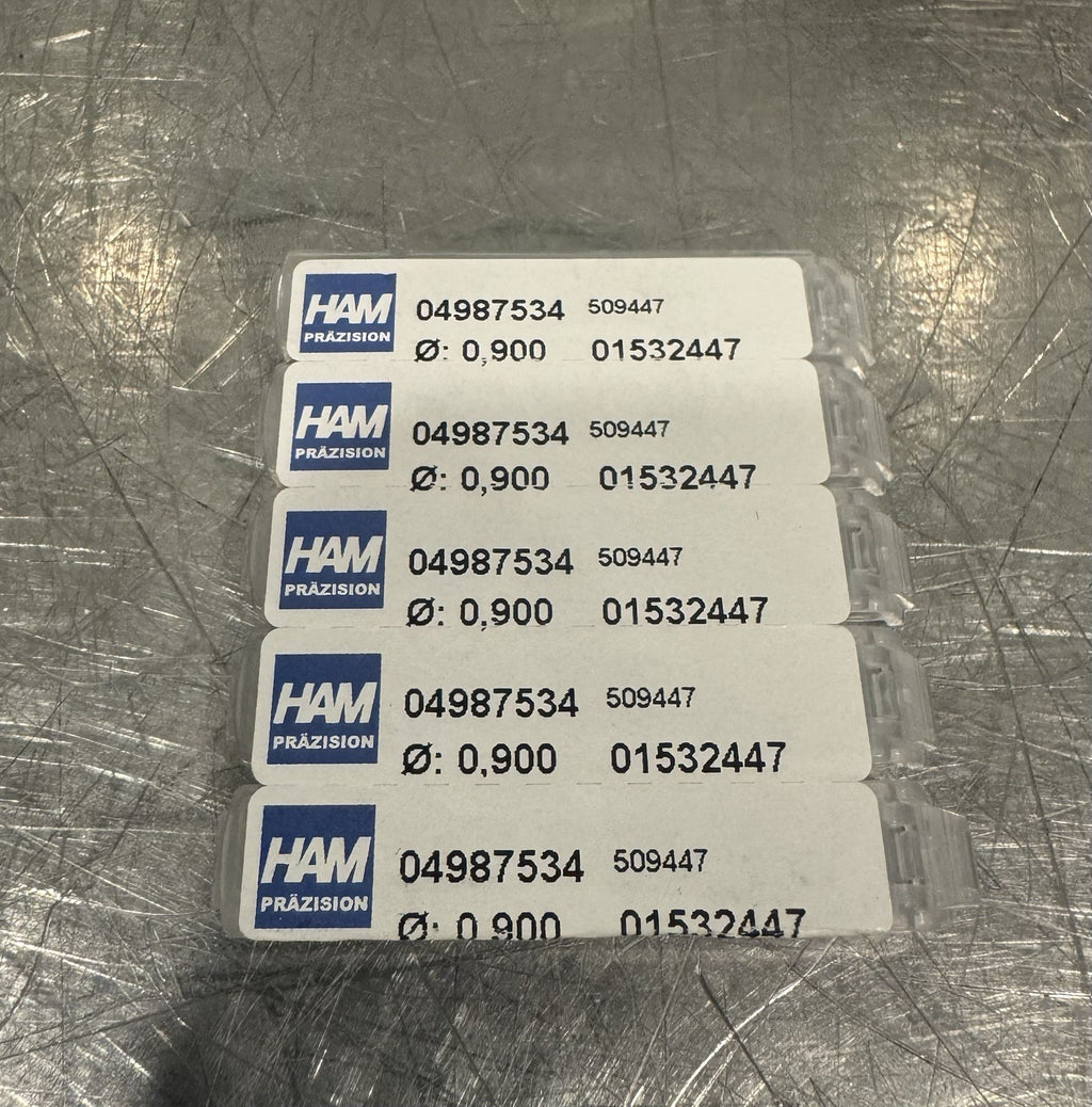 Ham Precision 04987534 Micro Mill Bits PACK OF 5 Ham Prazision NEW! SHIPS FREE!