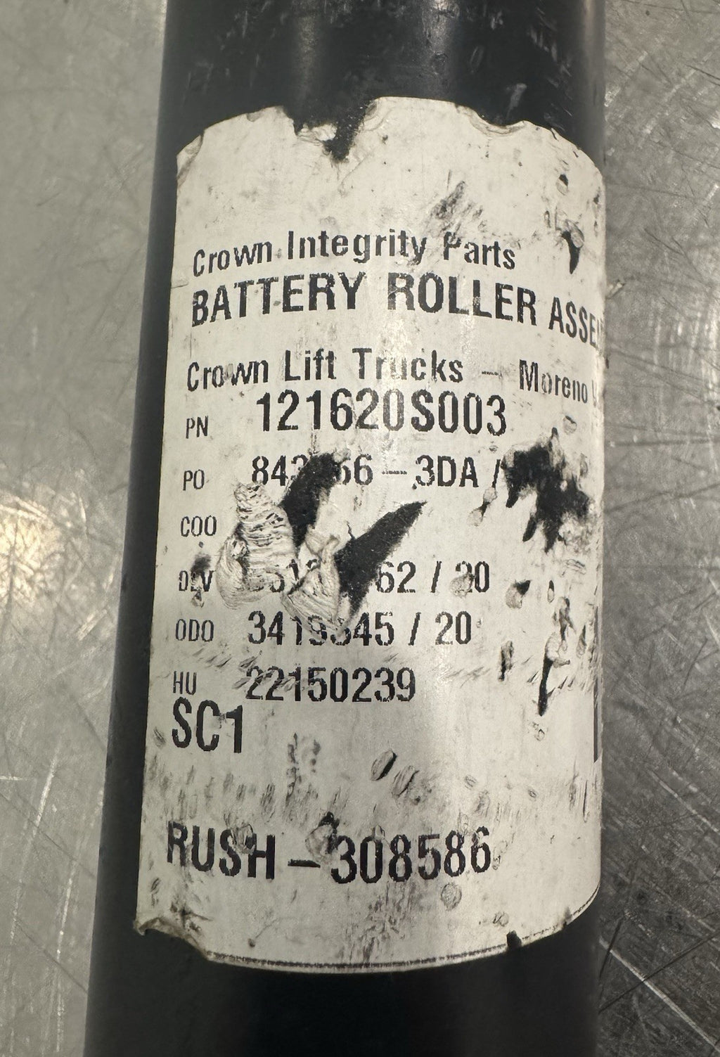 Crown 121620S003 Forklift Battery Roller ASSY Genuine NEW! FREE SHIPPING!