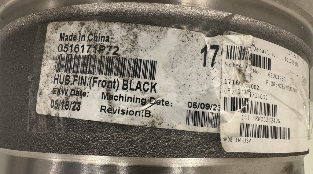 Meritor 17161711002 AY Hub Rotor 10 Stud NEW! RUST! FREE SHIPPING!
