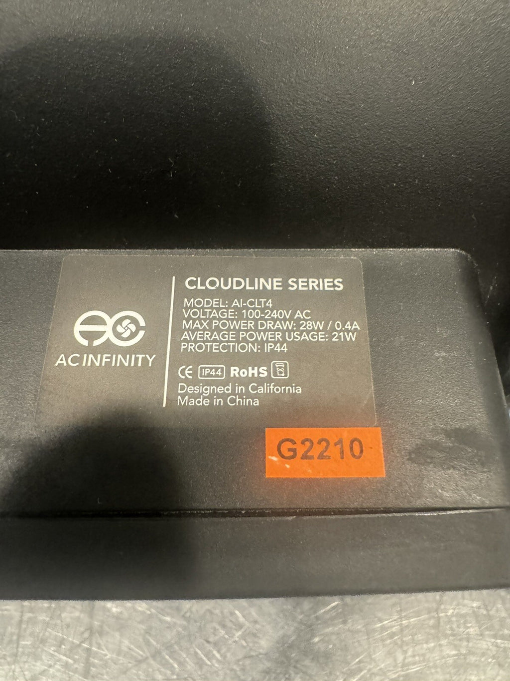 Cloudline AI-CLT4 Inline Fan Grow Tent Exhaust NEW! FREE SHIPPING!