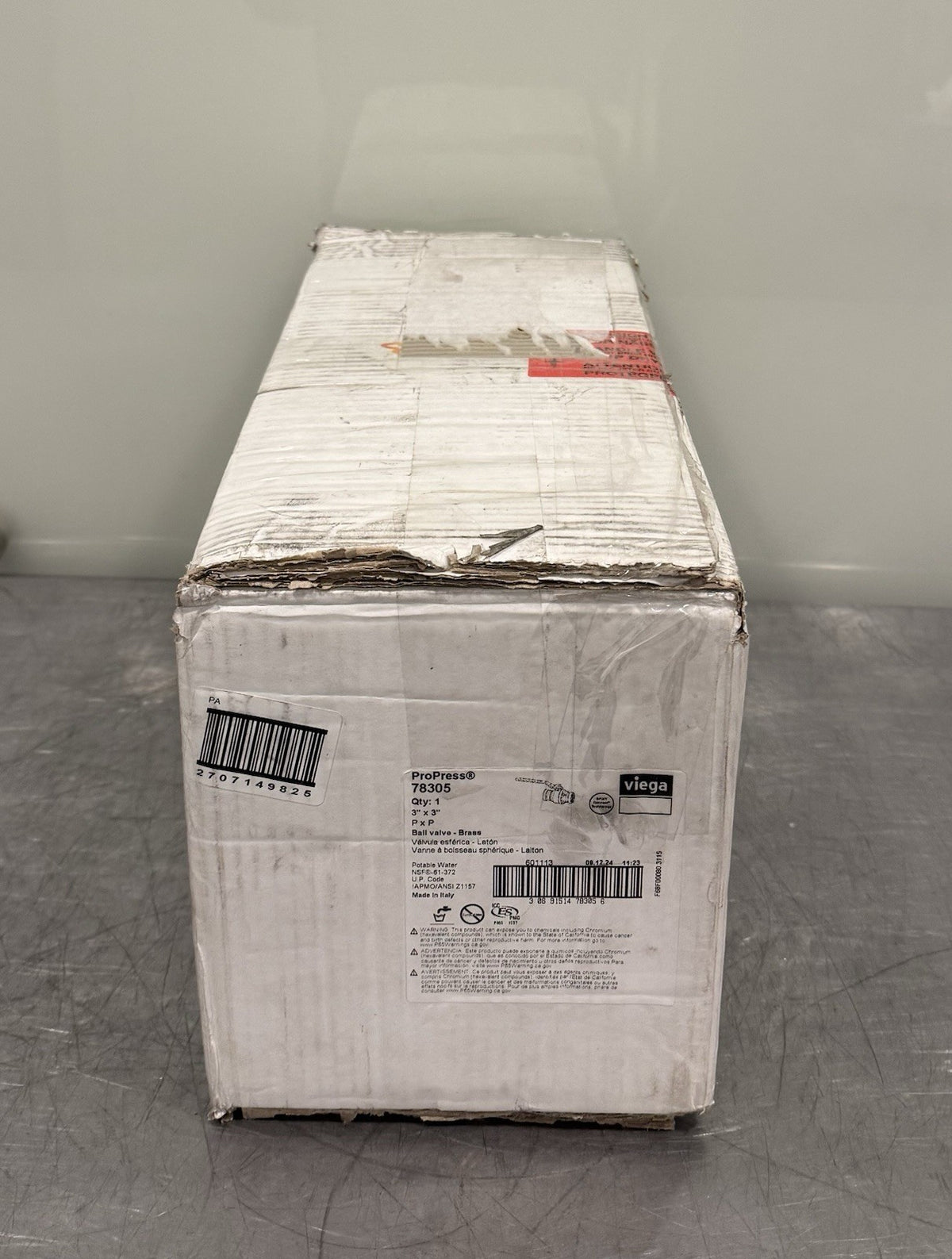 Viega 78305 Brass Ball Valve 3” ProPress NEW IN BOX! FREE SHIPPING!