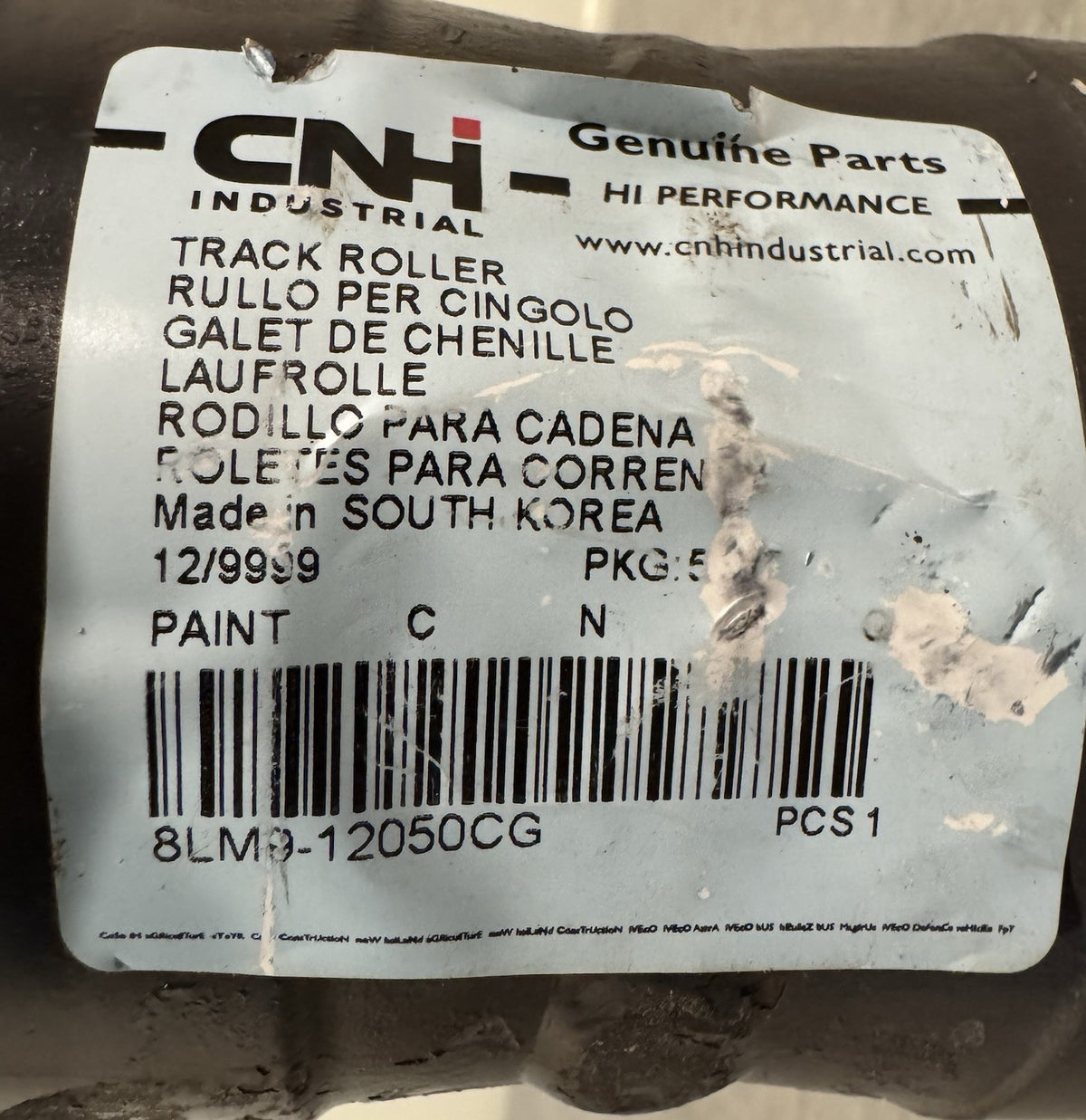 CNH 8LM9-12050CG Track Roller Genuine Case New Holland NEW! FREE SHIPPING!